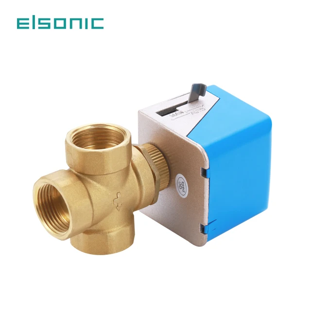 hvac for 3-way electric wireless remote control  brass 24v fan coil unit  motorized zone valve