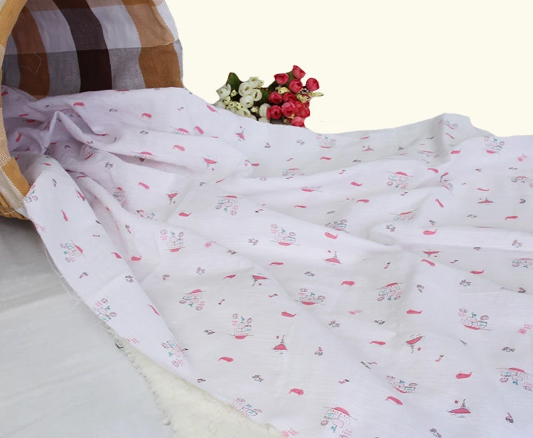 Printed cotton fabric baby underwear cloth gauze bib