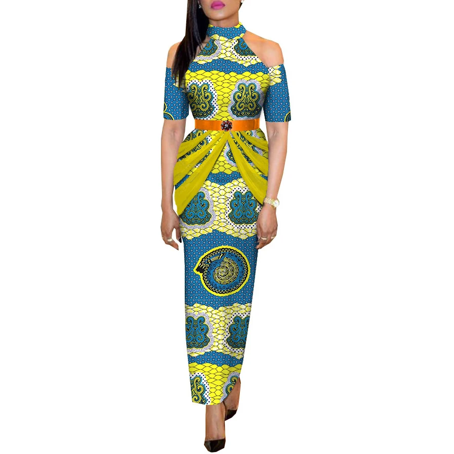 African batik print dress cotton dress wholesale