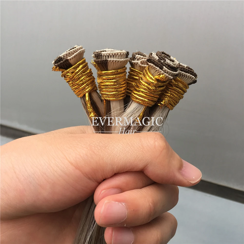 
100% cuticle aligned virgin human hair online products men-made hair weave Hand tied Hair bundles 