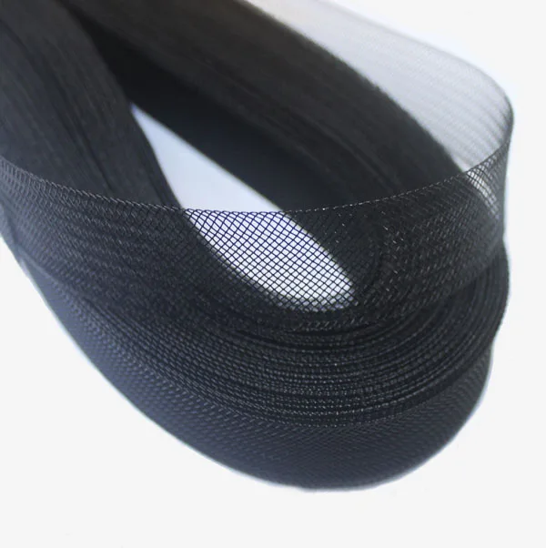 Плоская жесткая гладкая сетка из конского волоса, 1 дюйм (2,5 см), жесткая оплетка из Crinolines для изготовления платьев