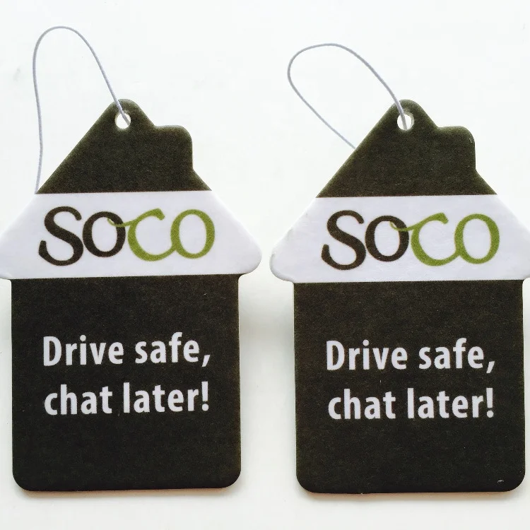 custom logo hanging car air fresheners wholesale
