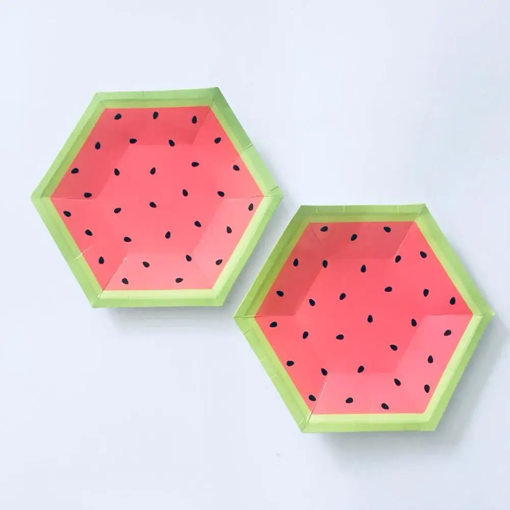 Custom Watermelon Printed Party Disposable Cake Paper Plates
