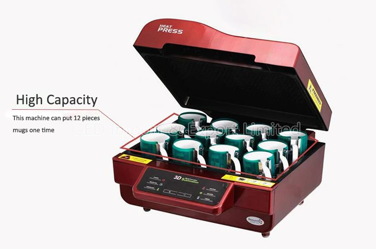 GUANGZHOU  3D Vacuum phone cover Heat Transfer  Sublimation Press Machine for Cap Mug Keychain plate