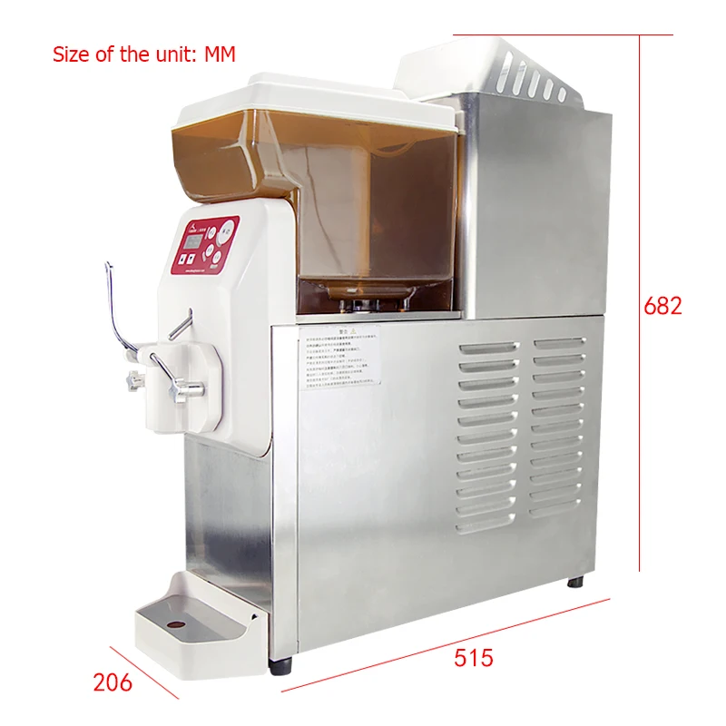 Full automatic commercial ice cream machine with high power and energy saving