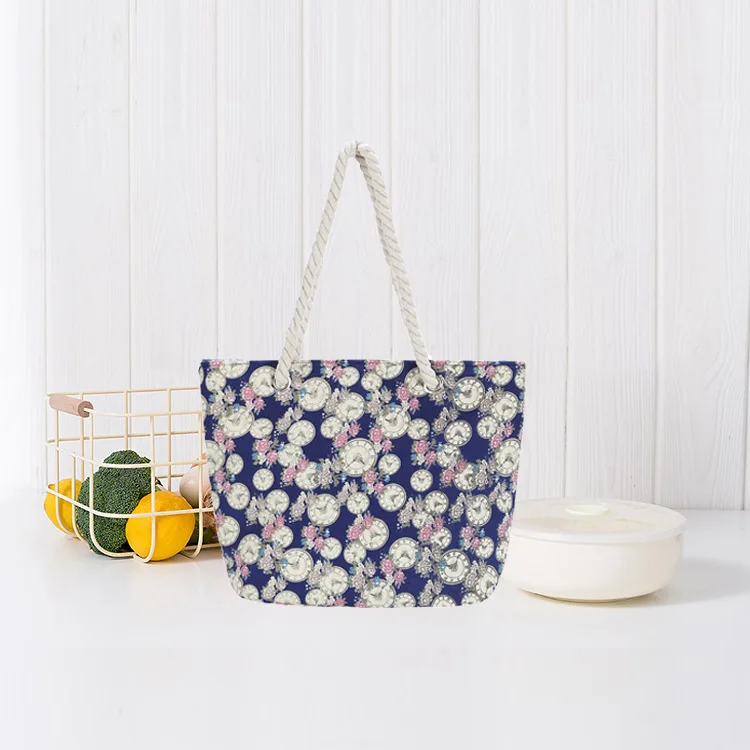 Custom Canvas Bohemia Beach bag Tote Shoulder Bags Women Canvas Handbags