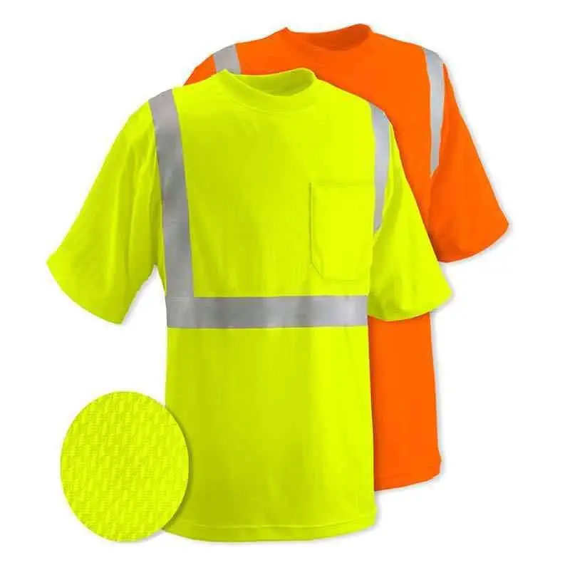 HCLITE Wholesale Hi Vis Polo Reflection Safety High Visibility Shirt