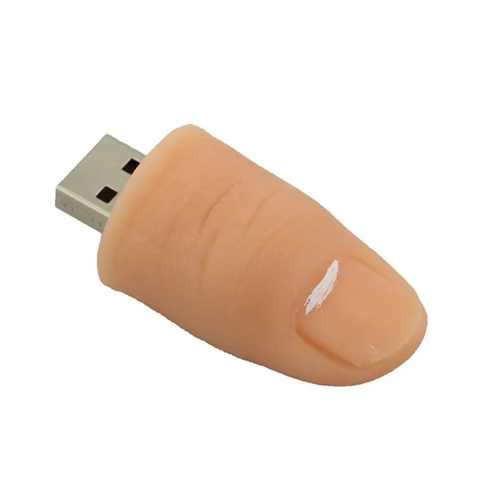 Funny finger shaped usb flash drive PVC soft rubber usb customized8GB 16GB 32GB