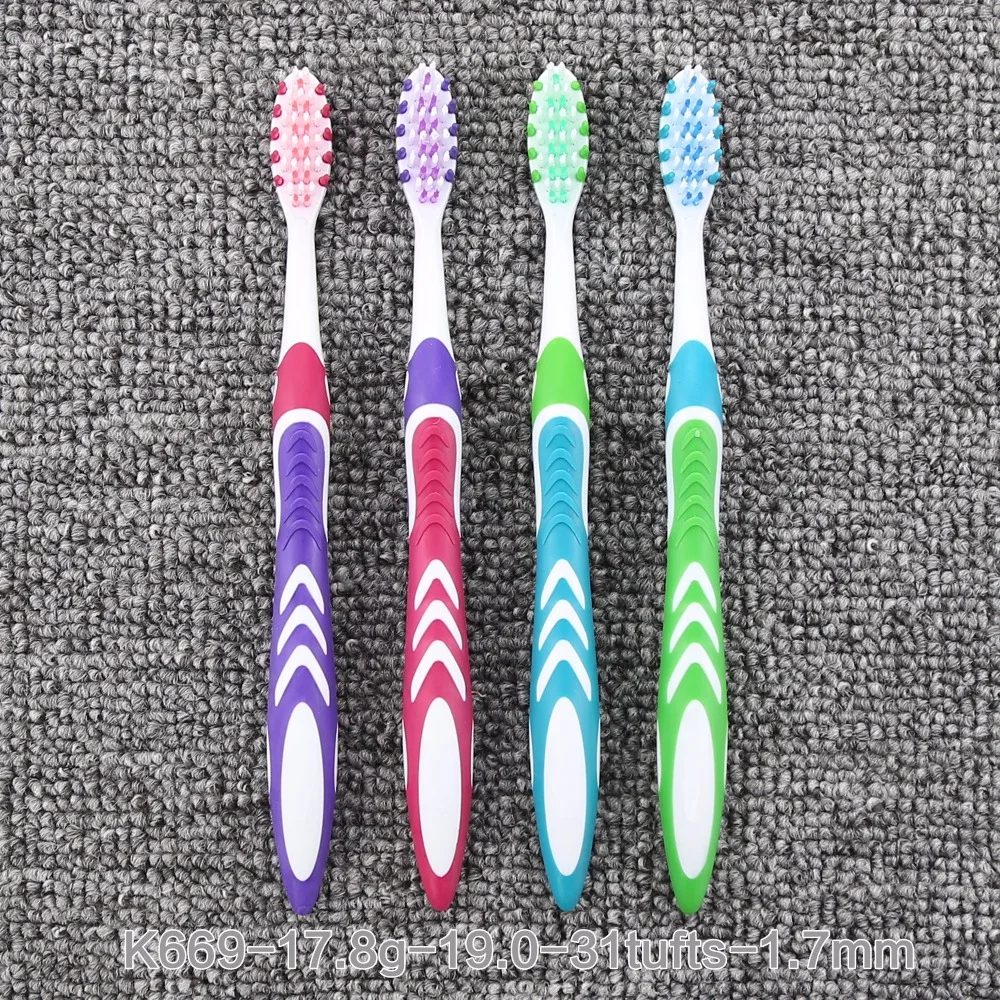Oral Care Toothbrush Tongue  Massage Head Nylon Medium Filaments Professional Toothbrushes Factory