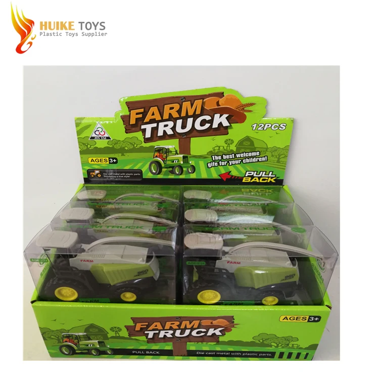 Cheap plastic farm truck farmer car toy pulling tractors