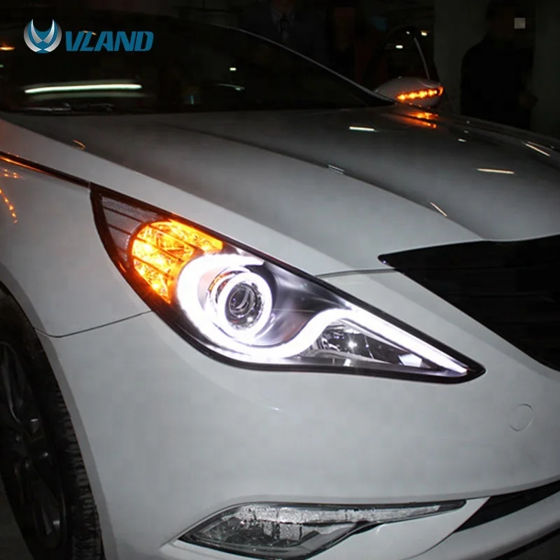 VLAND Manufacturing Wholesale LED Headlights 2011-2020 Car Lamp Parts Auto Accessories Lighting System For Hyundai Sonata 8th