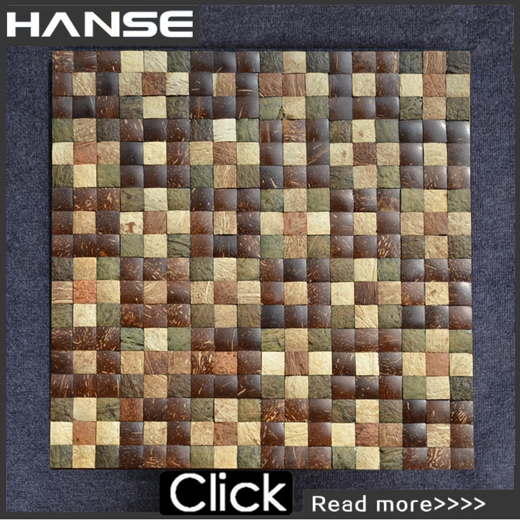 HC16102 скорлупы кокосового ореха декоративные мозаики плитки для облицовки