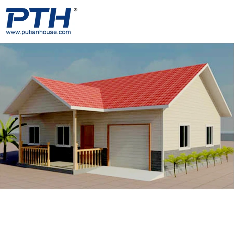 PTH luxury light steel frame villa hot sale EU standard fast install prefab house
