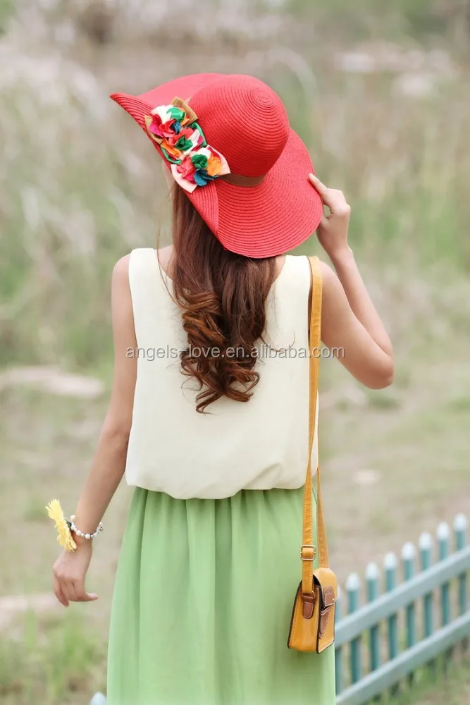 New design cheap ladies straw hat sombrero straw hat wholesale paper straw hat