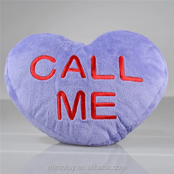 Decorative Memory Foam Home Throw Pillow Cushion Cheap Custom OEM Beautiful Purple Soft Stuffed Plush Heart Shape Pillow