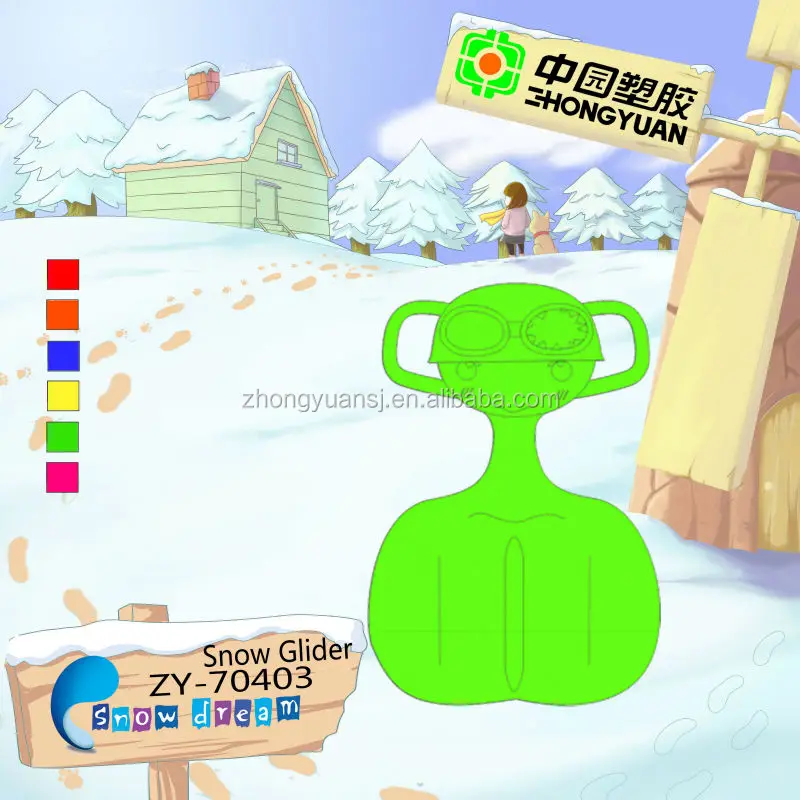 Winter kids plastic snow ski