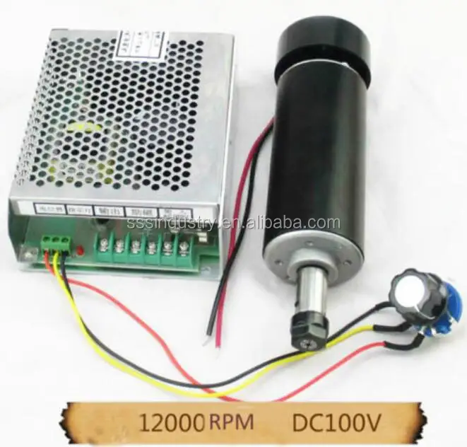 500W Air-Cooled Spindle Motor Mach3 ER11 DC48V 0.55NM Power Governor CNC PCB