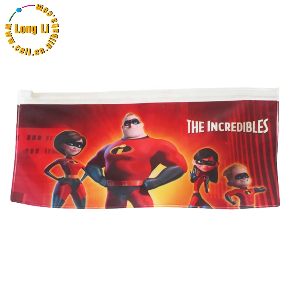 Pencil Case Zipper Pouch Stationery Bag Plastic Cuspackaging Pouchgn Waterproof School Kids Offset Printing Longli Accept CN;ZHE