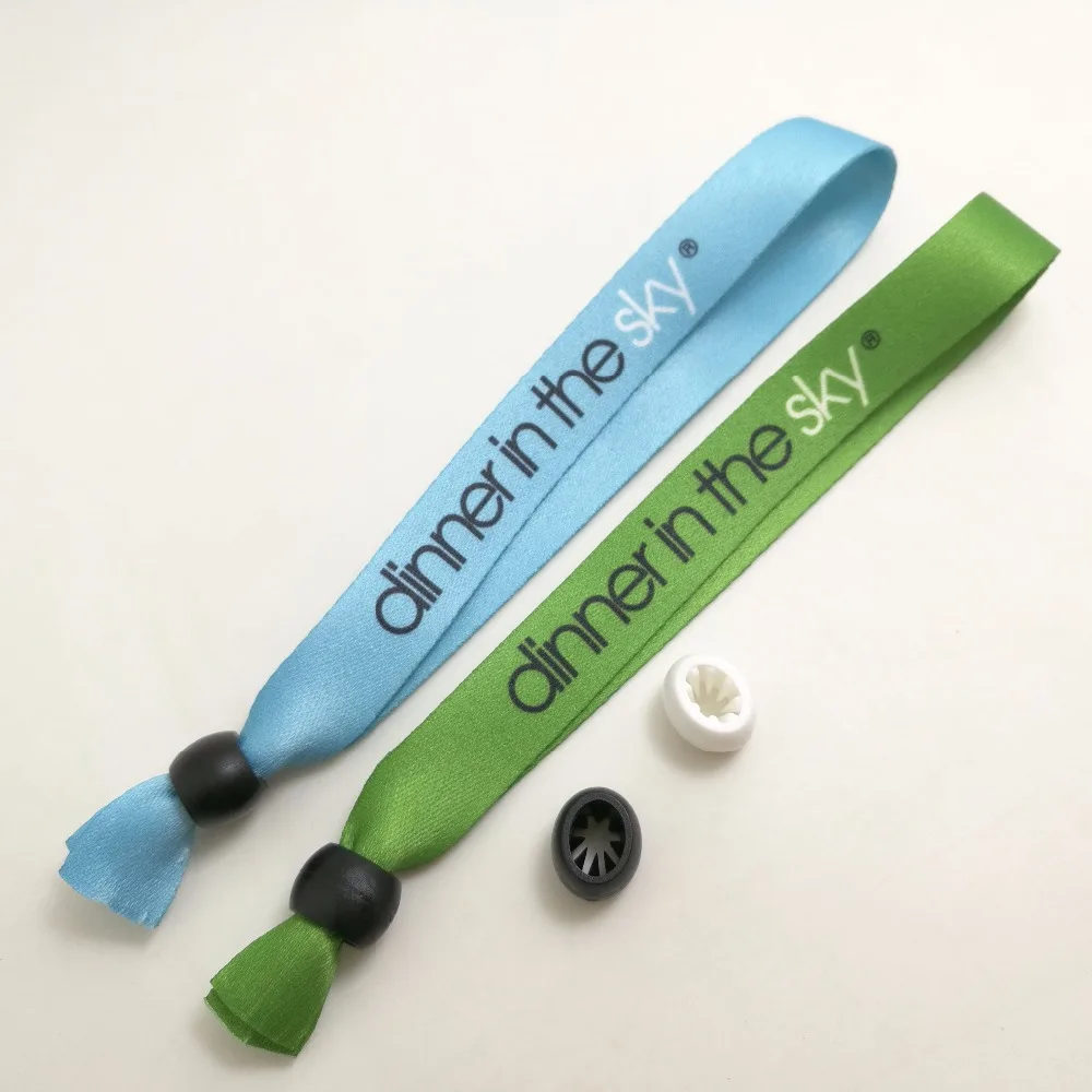 colorful festival fabric wristband with barrel lock for events promotion gift