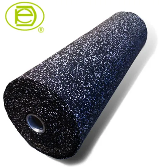 8mm black with 10% EPDM speckles rubber flooring mat roll