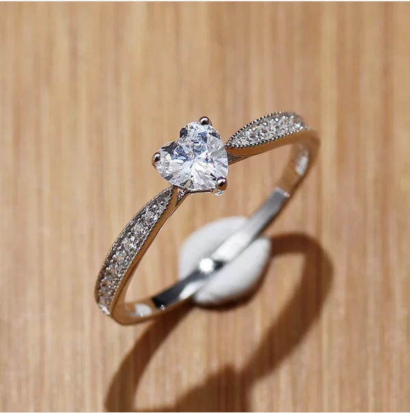 100%  925 sterling silver rings jewelry women