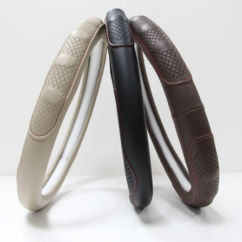 
Genuine Leather Customize Car Steering Wheel Cover For Auto Interior Accessories 