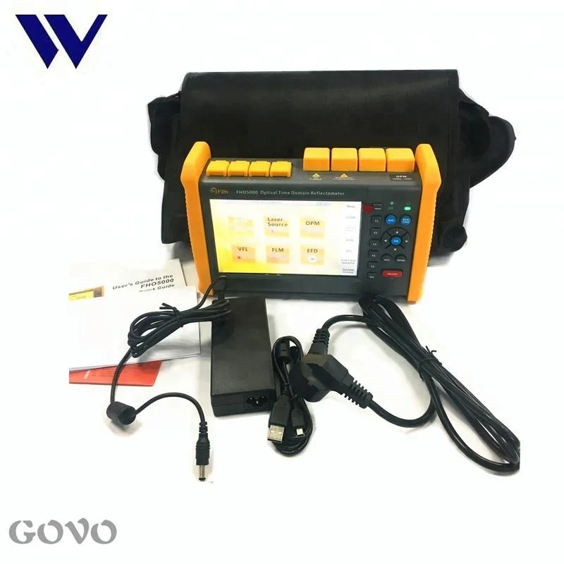 Grandway FHO5000-M21 7inch touchscreen MM OTDR 850/1300nm 19/21dB optical time domain reflectometer