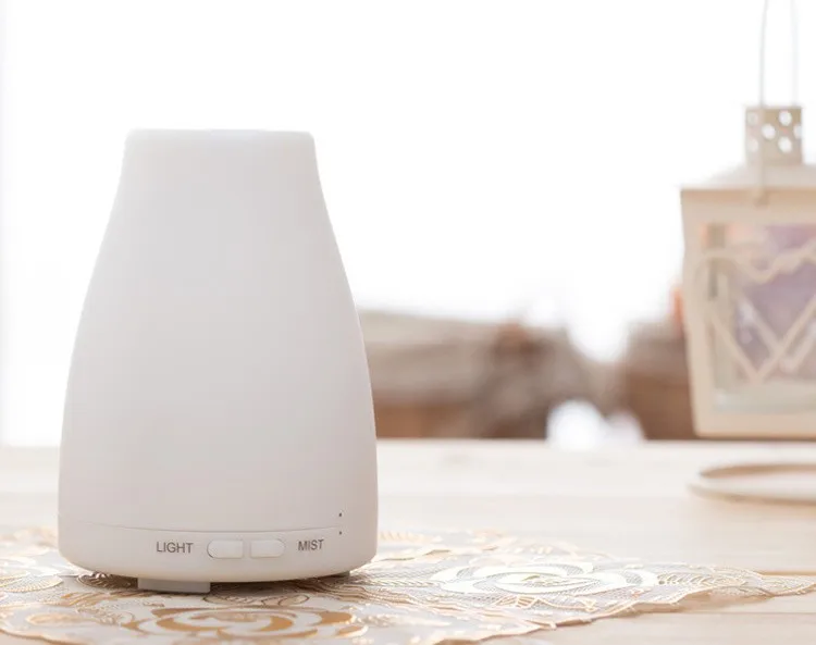 100ml 7 цветных светодиодных огней ароматерапия ультразвуковой диффузор эфирный масляный диффузор с прохладным туманом