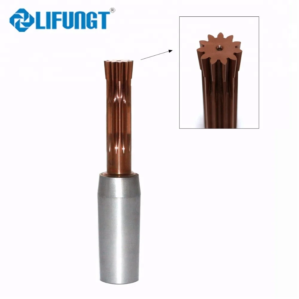 customized carbide M0.8 involute gear cutter gear shaper cutter