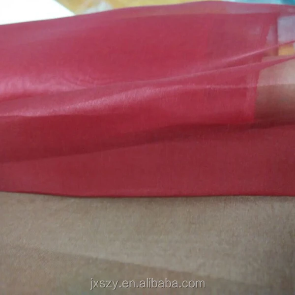 100%silk organza gauze for dress silk fabric organza fabric