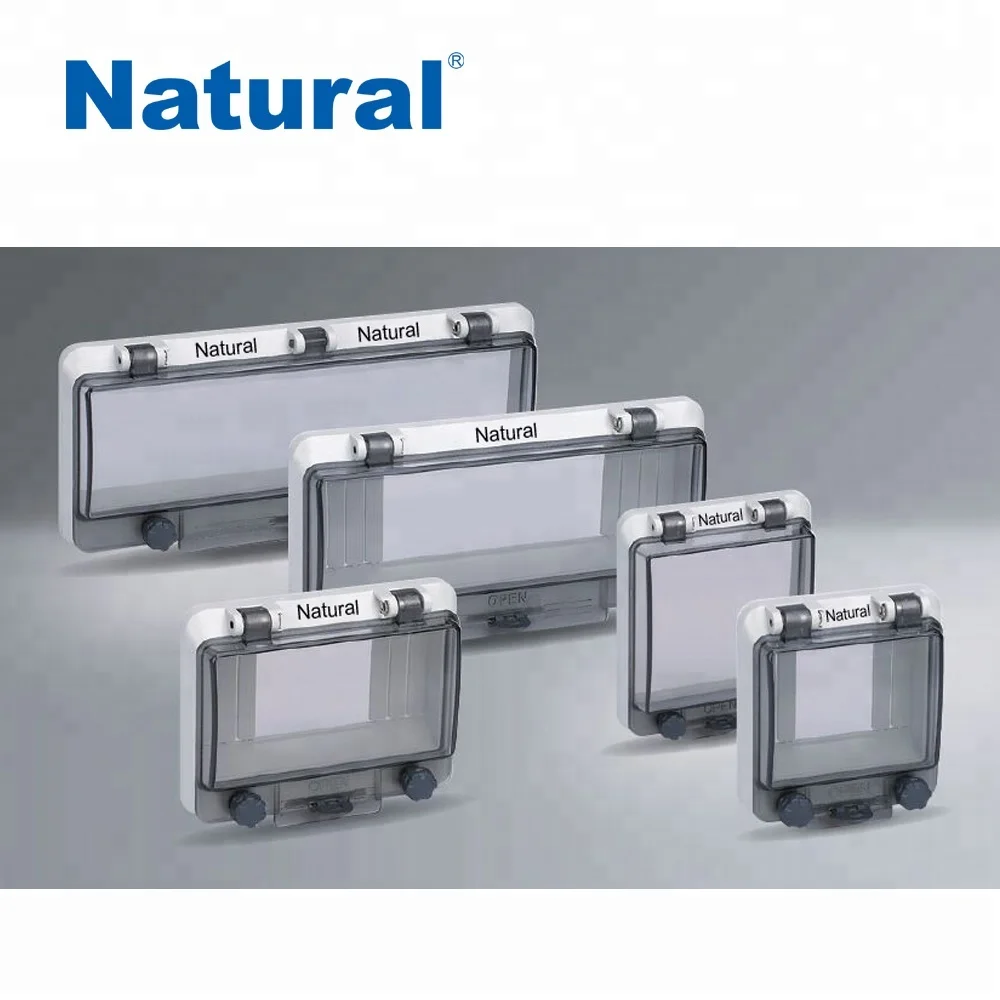 Natural IP67 circuit breaker transparent contact protection window hood cover