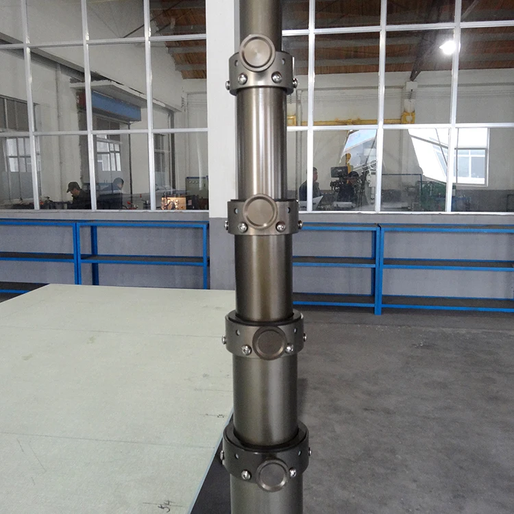 Pneumatic telescopic mobile tripod hard anodizing light lighting mast heavy locking