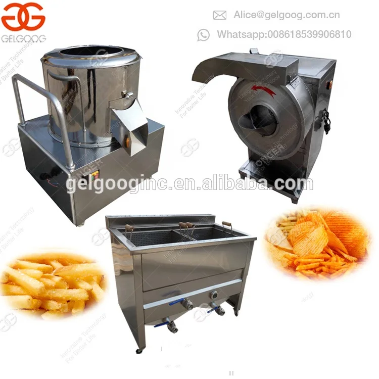 GELGOOG Equipment Maker Crisps Machinery Potato Chips French Fries Production Line Automatic Potato Chips Making Machine Price