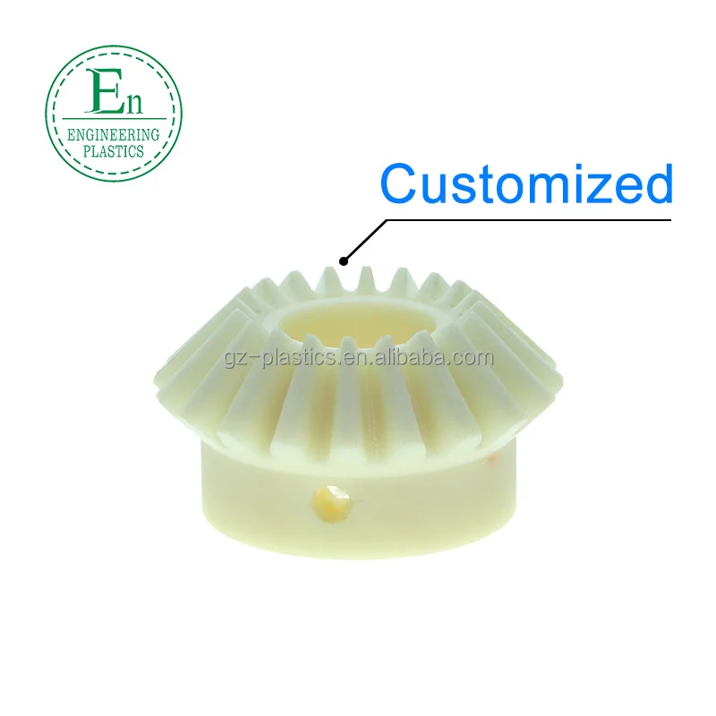 Customized helical plastic nylon spiral pinion bevel gears