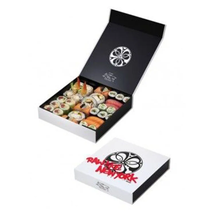 Biodegradable Kraft Paper Lunch Bento Delivery Packaging Customized Take Away Food Grade Sushi Takeaway Box