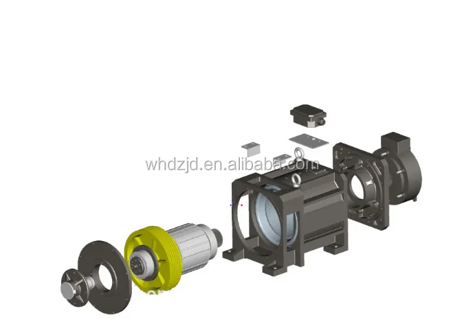 Elevator Permanent magnet synchronous tractor motor brake