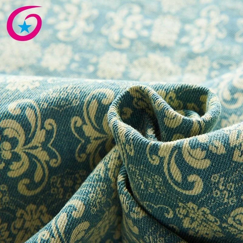 
Hot Sale Flower Pattern Printed Denim Fabric for Luggage Suitcase Polyester Cotton Denim Jeans China Factory 