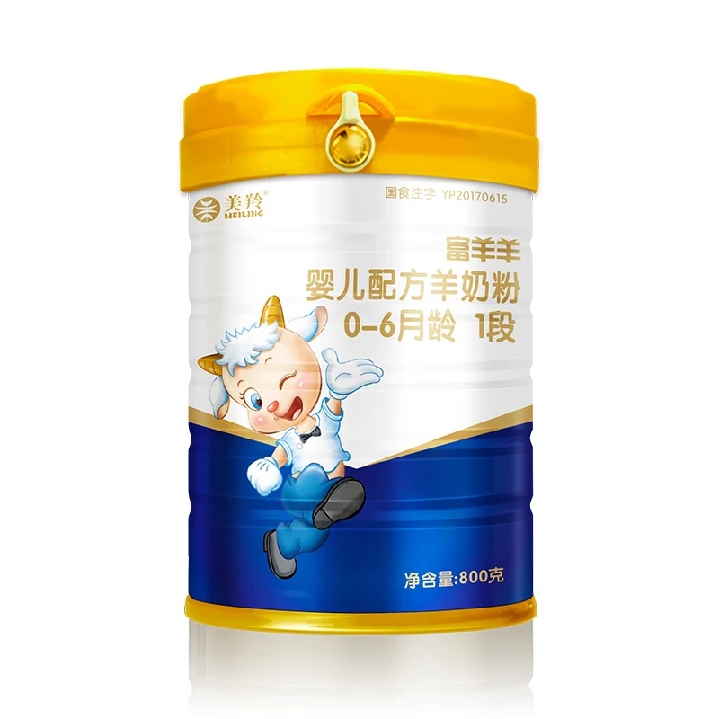 China made high quality cheap halal dried Infant formula goat milk 800g 1 stage(wealthy goat ) 0-6 months