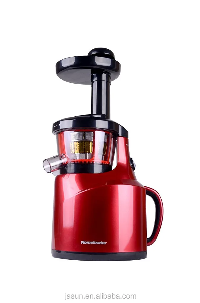 (Stock in USA)Homeleader slow juice extractor 150-Watt for all fruit and vegetable, cool bright red