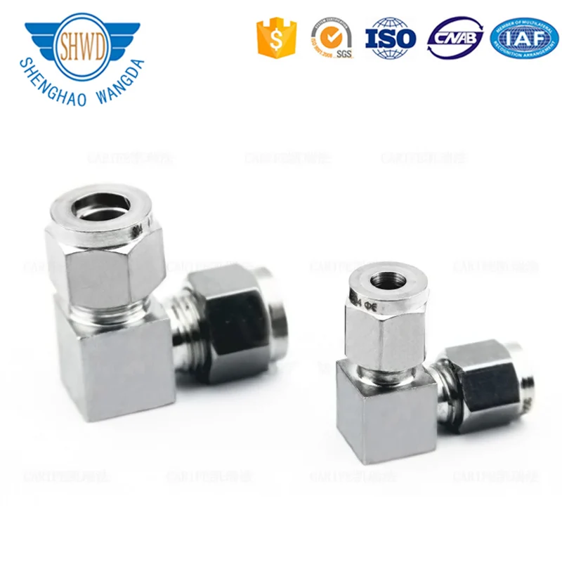 Hydraulic Stainless Steel Union Connector/Compression Double Ferrule Tube Fittings