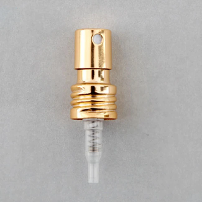 Aluminum screw perfume spray pump with safety clip