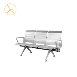 3 Seater medical office hospital Aluminum alloy metal waiting room airport  railway station railway station chairs