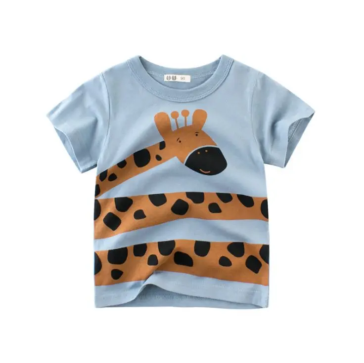 
Summer Children Clothing Boys T Shirt Cotton Dinosaur Short Sleeve T-shirt Kid Boy Casual Cute T-shirt 2-8Y Shirt 