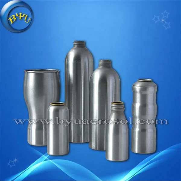 manufacture aerosol aluminum can with Spiral mouth made in china