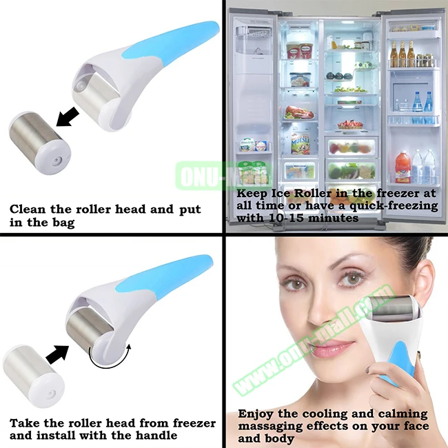 Private Label Skin Cooling Derma Ice Roller for Face
