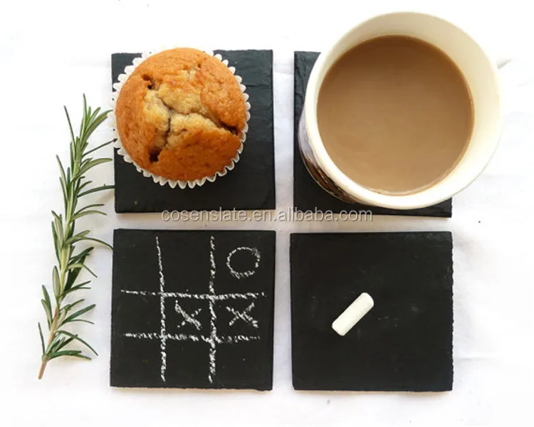 Cheap Price Wholesale Wine Cup Natural Stone Slate Coaster for Promotional Gifts