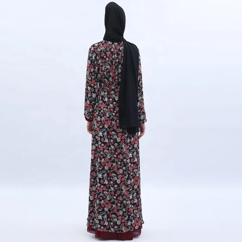 
Stock spot goodds promotion summer front open kimono abaya for women 