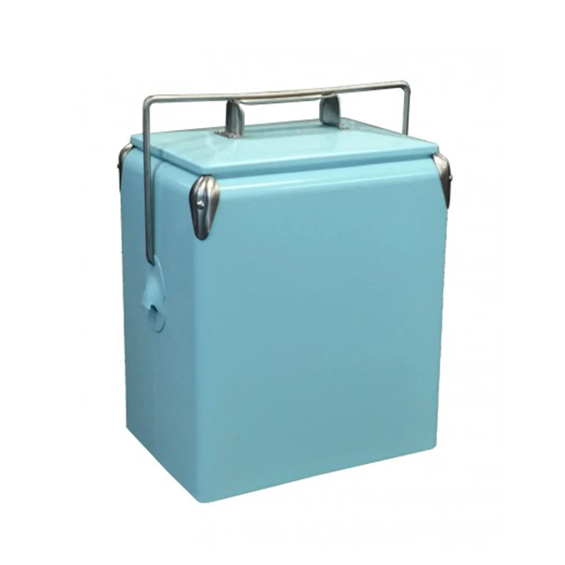 17L Multi Colored Customized Vintage Cooler Accept Metal Drink Cooler Box Beach Beer Cooler