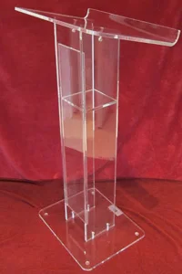 Профессиональный дизайн, акриловые церковные кафедры, стеклянные подиумы, школьные кафедры Lucite