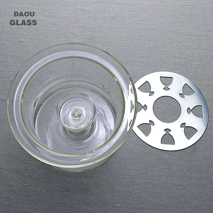 
Heat-Resisting Glass Round Shape Teapot Coffee Water Tea Pot Warmer Base Teapot Heater 